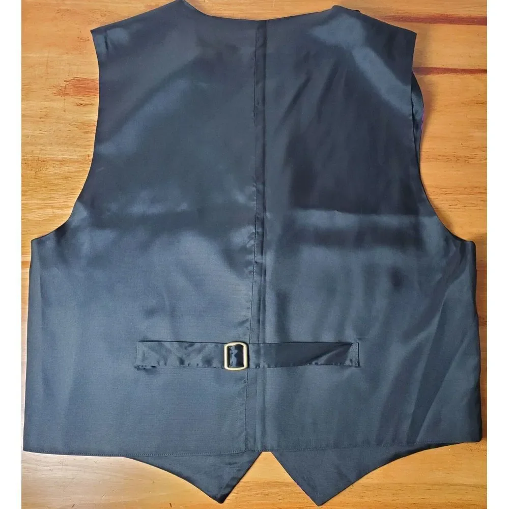 Vintage Imported Silk Blend Made In‎ USA Camel Lightweight Button Vest XL